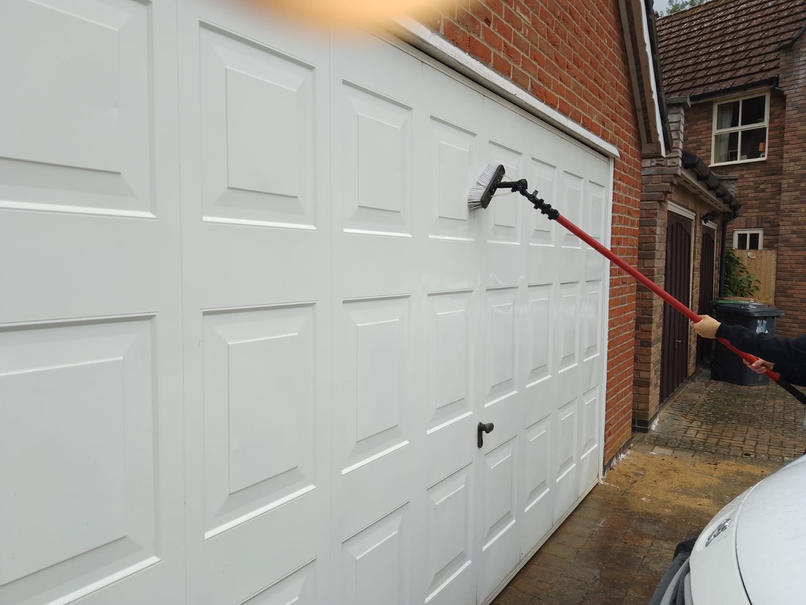 Garage door cleaning by WCS in Peterborough